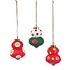 3 1/2" DIY Ceramic 3D Fancy Christmas Ornaments - 12 Pc. Image 1