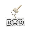 3 1/2" DIY Father's Day Dad Plastic Keychains - 12 Pc. Image 1