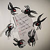 3 1/2" Magnetic Black Widow Spiders - 12 Pc. Image 1