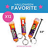 3 1/2" Mini Halloween Multicolor Plastic Flashlight Keychains - 12 Pc. Image 2