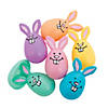 3 1/2" Pastel Bunny Plastic Easter Eggs - 12 Pc. Image 1