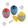 3 1/2" Plastic Easter Egg Bubbles - 12 Pc. Image 1