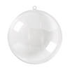 3 1/2" x 1 1/2" Large DIY Clear Plastic Christmas Disc Ornaments - 24 Pc. Image 1