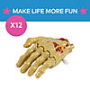 3 1/2" x 2 3/4" Wind-Up Moving Plastic Zombie Hands - 12 Pc. Image 1