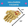 3 1/2" x 2 3/4" Wind-Up Moving Plastic Zombie Hands - 12 Pc. Image 2