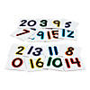 3 1/2" x 3 1/2" Cardboard Sensory Number Cards - 21 Pc. Image 1