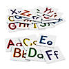 3 1/2" x  3 1/2" Colorful Cardboard Sensory Letters - 26 Pc. Image 1