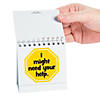 3 1/2" x 3 1/2" Red, Yellow & Green I Need Help Mini Flip Charts - 12 Pc. Image 2