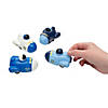 3 1/2&quot; x 3 1/4&quot; Push-and-Go Plastic Rocket Ship Toys - 12 Pc. Image 1