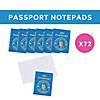 3 1/2" x 4 1/2" Bulk 72 Pc. Blue U.S. Passport Styled Notepads Image 2