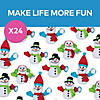 3 1/2" x 4 1/2" Mini Stuffed Snowman with Headwear & Scarf Exchanges - 24 Pc. Image 2