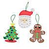 3 1/2" x 4 1/4" Bead Decorated Christmas Ornament Craft Kit - Makes 12 Image 1