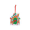 3 1/2" x 4" Gingerbread House Christmas Ornament Craft Kit - Makes 12 Image 1