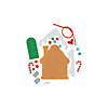 3 1/2" x 4" Gingerbread House Christmas Ornament Craft Kit - Makes 12 Image 1