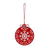 3 1/2" x 4" Snowflake Religious In Christ You Are Wood Christmas Ornaments - 12 Pc. Image 1