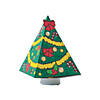 3 1/2" x 5 1/4" Color Your Own Tea Light Luminary Christmas Tree Craft Kit - Makes 12 Image 1