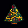 3 1/2" x 5 1/4" Color Your Own Tea Light Luminary Christmas Tree Craft Kit - Makes 12 Image 3