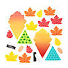 3 1/2&quot; x 5 3/4&quot; Multicolor Fall Leafy Gnome Magnet Craft Kit &amp;#8211; Makes 12 Image 1