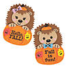 3 1/2" x 5" Hedgehog & Pumpkin Fall Magnet Craft Kit - Makes 12 Image 1