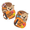 3 1/2" x 5" Hedgehog & Pumpkin Fall Magnet Craft Kit - Makes 12 Image 1