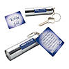 3 1/4" Man of God Metal Flashlight Keychains with Card for 12 Image 1