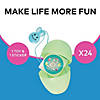 3 1/4" Pastel Toy-Filled Plastic Easter Eggs - 24 Pc. Image 1