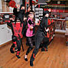 3 1/4" Stretchable Black & Red Flying Ninja Vinyl Toys - 12 Pc. Image 1