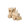 3 1/4" x 2 3/4" DIY Classic Unfinished Wood Train Engines - 12 Pc. Image 1