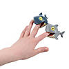 3 1/4&quot; x 2&quot; Blue &amp; Gray Chomping Plastic Shark Toys - 12 Pc. Image 1