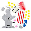 3 1/4" x 3 1/2" Circus Balancing Elephant Pull-Back Craft Kit &amp;#8211; Makes 6 Image 2