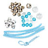 3 1/4&quot; x 3 1/2&quot; Jingle Bell Snowflake Ornament Bead Craft Kit - Makes 12 Image 1