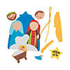 3 1/4" x 4" Bulk Nativity Jesus Gift Christmas Ornament Craft Kit - Makes 48 Image 1