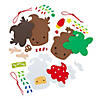 3 1/4" x 4" Christmas Cupcake Characters Ornament Craft Kit - Makes 12 Image 1