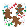 3 1/4" x 4" Gingerbread Christmas Ornament Craft Kit - Makes 12 Image 1