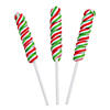 3" - 3 1/2" 7 oz. Holiday Twist Peppermint Lollipops - 12 Pc. Image 1