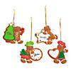 3" - 3 1/4" Write-A-Name Gingerbread Man Cookie Resin Christmas Ornaments - 12 Pc. Image 1