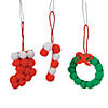 3 3/4" - 4 1/4" Bulk Pom-Pom Christmas Ornament Craft Kit - Makes 50 Image 1