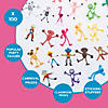 3 3/4&quot; - 5 1/2&quot; Bulk 96 Pc. Mega Vinyl Bendable Character Assortment Image 1