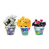 3 3/4" Bulk 48 Pc. DIY Design Your Own Plastic Flower Pot Crafts Image 1