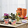 3 3/4" Bulk 48 Pc. DIY Design Your Own Plastic Flower Pot Crafts Image 2