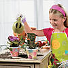 3 3/4" Bulk 48 Pc. DIY Design Your Own Plastic Flower Pot Crafts Image 3