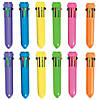 3 3/4" Mini Neon Plastic Shuttle Pens with 10 Colors - 12 Pc. Image 1