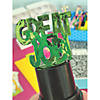 3 3/4" Plastic Red, Green and Blue Great Job Award Trophies - 12 Pc. Image 2