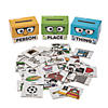 3 3/4" x 2 3/4" Self-Checking Person, Place or Thing Cardboard Sorting Boxes with Cards Image 1