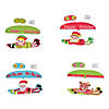 3 3/4" x 3" Bulk 48 Pc. Mini Christmas Character Foam Gliders Image 1