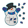 3 3/4" x 5" Color Your Own Snowman Wood Tic-Tac-Toe Kits - 12 Pc. Image 1