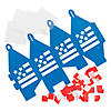 3 3/4&quot; x 7 3/4&quot; American Flag Tissue Paper Lantern Craft Kit - Makes 12 Image 1