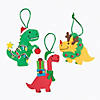 3" - 4 1/4" Bulk 50 Pc. Christmas Dinosaur Ornament Craft Kit Image 1