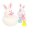 3/4" - 2" Bulk 60 Pc. Micro, Mini &amp; Regular Bunny Rubber Duck Assortment Image 1