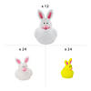 3/4" - 2" Bulk 60 Pc. Micro, Mini &amp; Regular Bunny Rubber Duck Assortment Image 1